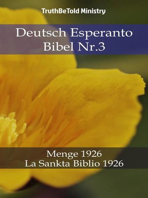 cover image of Deutsch Esperanto Bibel Nr.3